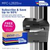 Brother MFC-L2820DW Wireless Laser Multifunction Printer - Monochrome - Gray 8