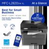 Brother MFC-L2820DWXL Wireless Laser Multifunction Printer - Monochrome - Gray 5