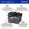 Brother MFC-L2820DWXL Wireless Laser Multifunction Printer - Monochrome - Gray 6