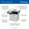 Brother MFC-L6810DW Wireless Laser Multifunction Printer - Monochrome - Gray 4