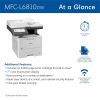 Brother MFC-L6810DW Wireless Laser Multifunction Printer - Monochrome - Gray 5