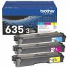 Brother TN635 Original Standard Yield Laser Toner Cartridge - Cyan, Magenta, Yellow - 3 Pack 1