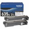 Brother TN635XL2PK Original High Yield Laser Toner Cartridge - Twin-pack - Black - 2 Pack 1