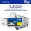 Brother TN635XLY Original High Yield Laser Toner Cartridge - Yellow Pack 2