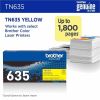 Brother TN635Y Original Standard Yield Laser Toner Cartridge - Yellow - 1 Pack 2