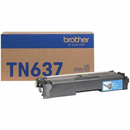 Brother TN637C Original Ultra High Yield Laser Toner Cartridge - Cyan Pack 1