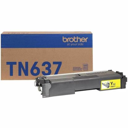 Brother TN637Y Original Ultra High Yield Laser Toner Cartridge - Yellow Pack 1