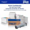 Brother TN637Y Original Ultra High Yield Laser Toner Cartridge - Yellow Pack 3
