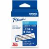 Brother Genuine P-touch TZe111 BK on CLR Label Tape, Laminated, 6mmX8m 1