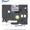 Brother Genuine P-touch TZe111 BK on CLR Label Tape, Laminated, 6mmX8m 2