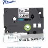Brother Genuine P-touch TZe151 BK on CLR Label Tape, Laminated, 24mmX8m 2