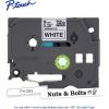 Brother Genuine P-touch TZe221 BK on WHT Label Tape, Laminated, 9mmX8m 2