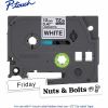 Brother Genuine P-touch TZe231 BK on WHT Label Tape, Laminated, 12mmX8m 2