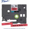 Brother Genuine P-touch TZe421 BK on RD Label Tape, Laminated, 9mmX8m 2