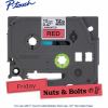 Brother Genuine P-touch TZe431 BK on RD Label Tape, Laminated, 12mmX8m 2