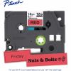 Brother Genuine P-touch TZe441 BK on RD Label Tape, Laminated, 18mmX8m 2