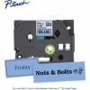 Brother Genuine P-touch TZe551 BK on BK Label Tape, Laminated, 24mmX8m 2