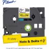 Brother Genuine P-touch TZe641 BK on YL Label Tape, Laminated, 18mmX8m 2
