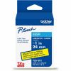 Brother Genuine P-touch TZe651 BK on YL Label Tape, Laminated, 24mmX8m 1