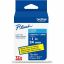 Brother Genuine P-touch TZe651 BK on YL Label Tape, Laminated, 24mmX8m 1