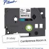 Brother Genuine P-touch TZeFX241 BK on WHT Label Tape, Flexible ID Laminated, 18mmX8m 2
