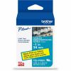 Brother Genuine P-touch TZeFX651 BK on YL Label Tape, Flexible ID Laminated, 24mmX8m 1