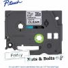 Brother Genuine P-touch TZeM31 BK on CLR Label Tape, Premium Matte Laminated, 12mmX8m 2