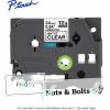 Brother Genuine P-touch TZeM51 BK on CLR Label Tape, Premium Matte Laminated, 24mmX8m 2