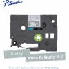 Brother Genuine P-touch TZeML35 WHT on GRY Label Tape, Premium Matte Laminated, 12mmX8m 2