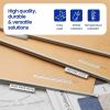 Brother Genuine P-touch TZeN201 BK on WHT Narrow Non-Laminated Label Tape, 3.5mmX8m 4