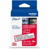 Brother Genuine P-touch TZeS135 WHT on CLR Label Tape, Strong Adhesive Lam., 12mmX8m 1