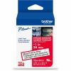 Brother Genuine P-touch TZeS151 BK on CLR Label Tape, Strong Adhesive Lam., 24mmX8m 1