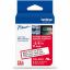 Brother Genuine P-touch TZeS221 BK on WHT Label Tape, Strong Adhesive Lam., 9mmX8m 1