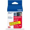Brother Genuine P-touch TZeS661 BK on YL Label Tape, Strong Adhesive Lam., 36mmX8m 1