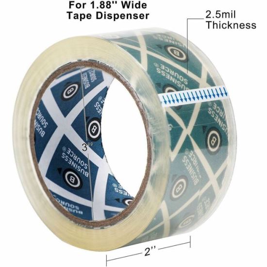Business Source Crystal Clear Packaging Tape 1