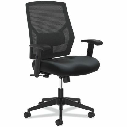 HON Crio High-Back Task Chair, Supports Up to 250 lb, 18" to 22" Seat Height, Black 1