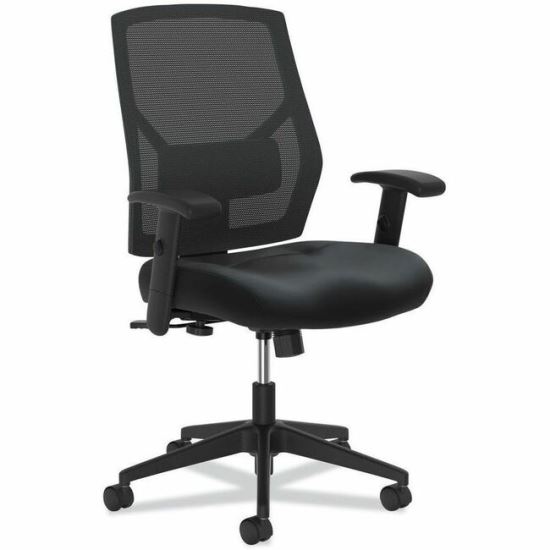 HON Crio High-Back Task Chair, Supports Up to 250 lb, 18" to 22" Seat Height, Black 1