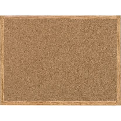 Bi-office Oak Frame Cork Bulletin Board 1