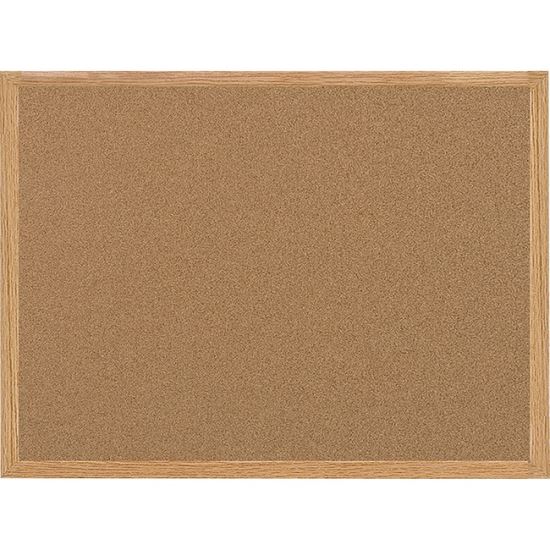Bi-office Oak Frame Cork Bulletin Board 1