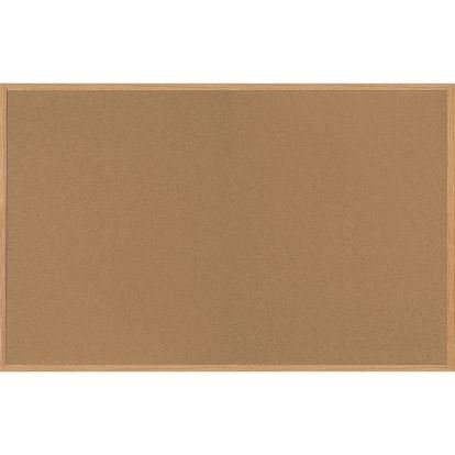 Bi-office Oak Frame Cork Bulletin Board 1