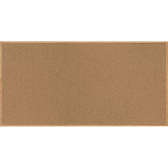 MasterVision Oak Frame Cork Bulletin Board 1