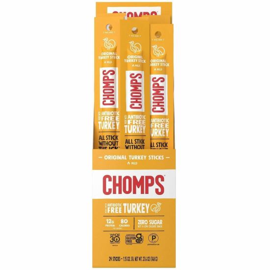 CHOMPS Original Turkey Snack Sticks 1
