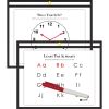 C-Line Horizontal Reusable Dry Erase Pocket, Black, 12 x 9, 1/EA 1