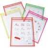 C-Line Reusable Dry Erase Pockets, Assorted, 9 x 12, 10/PK 1
