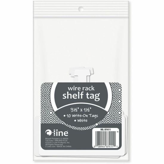 C-Line Wire Shelf Tags 1