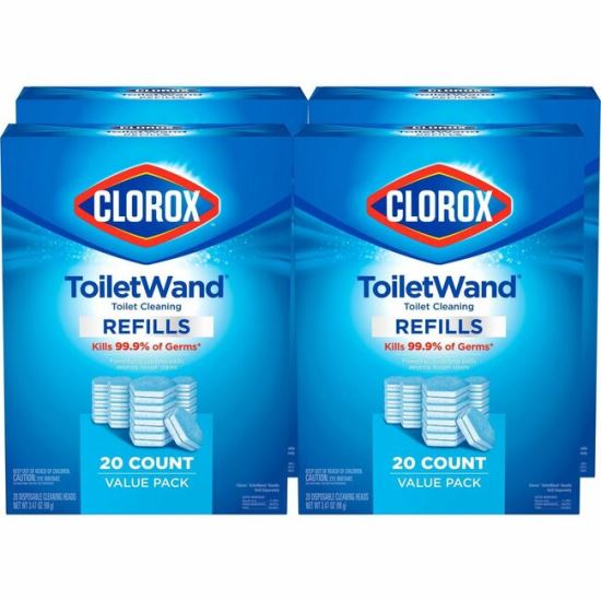 Clorox ToiletWand Disinfecting Scrubbing Pads Toilet Cleaning Refills 1