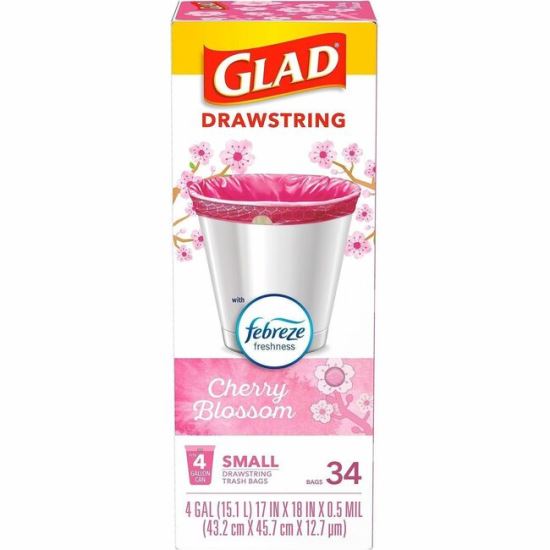 Glad Odorshield Cherry Blossom Trash Bags 1