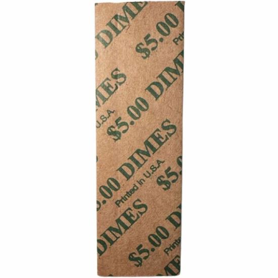 ControlTek Flat Tubular Coin Wrappers for Quarters 1