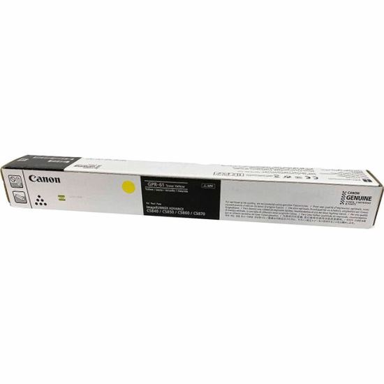 Canon GPR-61 Original Laser Toner Cartridge - Yellow - 1 Each 1