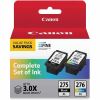 Canon PG-275XL/CL-276XL Original High Yield Inkjet Ink Cartridge - Value Pack - Return Program - Black, Tri-color - 2 Each 1